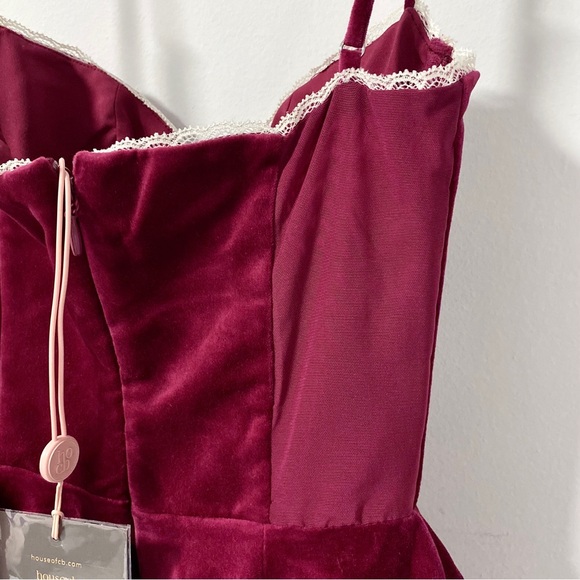 House of cb velvet Minimoiselle dress - Picture 3 of 7